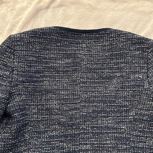 Banana Republic navy and white tweed jacket size 0 - Picture 11 of 11